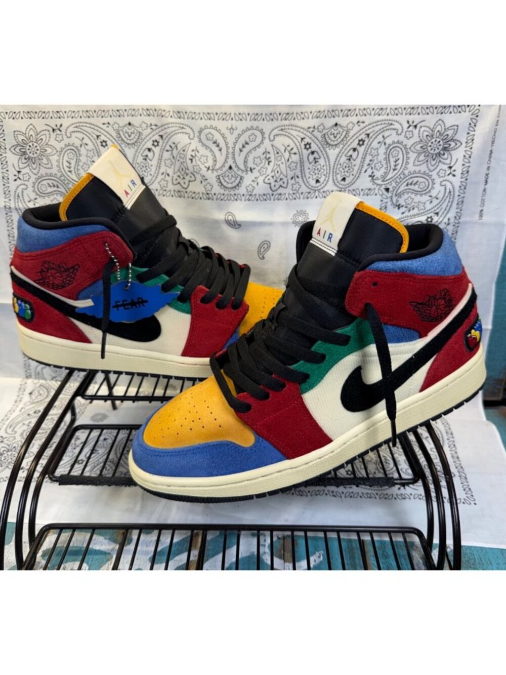 Nike Air Jordan 1 Retro Mid SE Fearless Size 9 Blue The Great CU2805-100